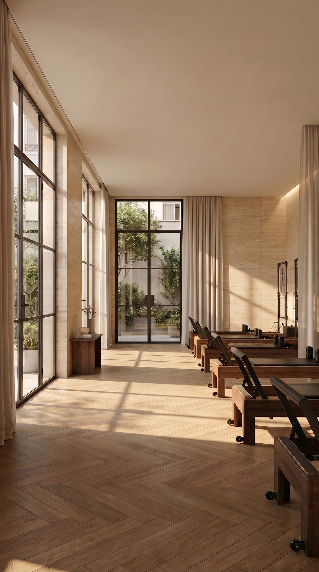 Method Room, a reformer studio in warm light